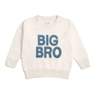 Sweet Wink Boys' Big Bro Embroidered Patch Sweatshirt - Baby, Little Kid In White