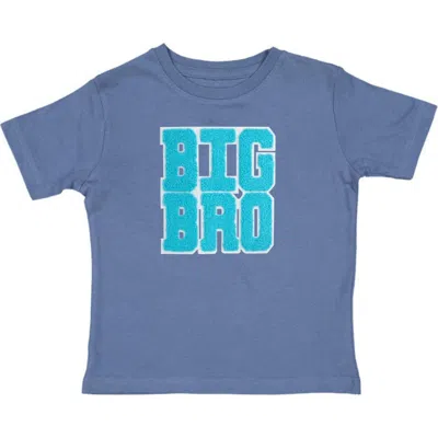 Sweet Wink Kids'  Big Bro Patch Short Sleeve T-shirt In Indigo
