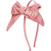 Sweet Wink Big Sis Bow Headband In Purple