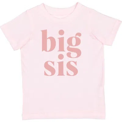 Sweet Wink Kids'  Big Sis Short Sleeve T-shirt In Ballet Pink