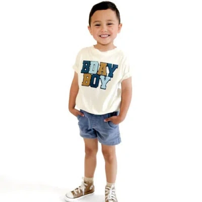 Sweet Wink Kids'  Birthday Boy Patch Short Sleeve T-shirt