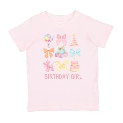 Sweet Wink Kids'  Birthday Girl Cutie Short Sleeve T-shirt In Pink