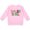 Sweet Wink Girls' Birthday Patch Sweatshirt - Little Kid, Big Kid In Pink