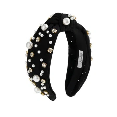 Sweet Wink Kids'  Black Pearl Gemstone Headband