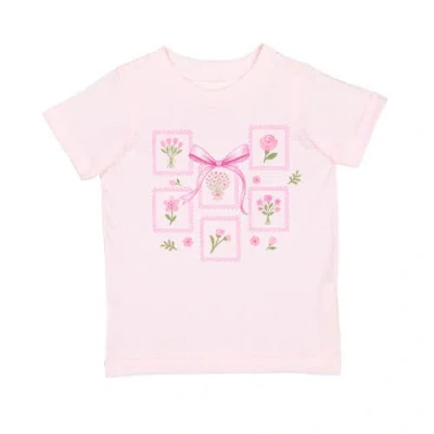 Sweet Wink Kids'  Bouquet Bow Short Sleeve T-shirt In Pink