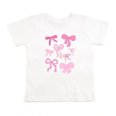 Sweet Wink Kids'  Bow Doodle Short Sleeve T-shirt In White