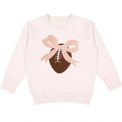 Sweet Wink Kids'  Bow Football Patch Sweatshirt In Pink