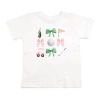 Sweet Wink Bow Golf Girl Short Sleeve T-shirt In White
