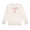Sweet Wink Bow Patch Adult Sweatshirt In Natural