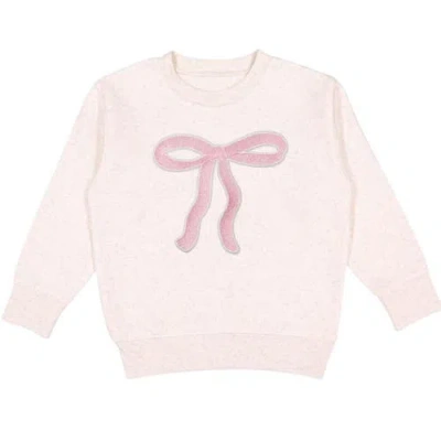 Sweet Wink Kids'  Bow Patch Adult Sweatshirt In Natural
