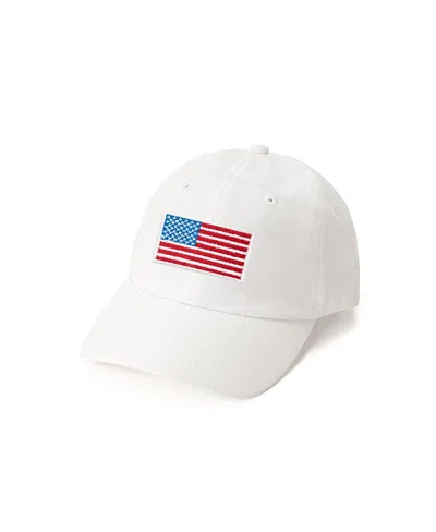 Sweet Wink Boys' American Flag Patch Baseball Hat - Little Kid, Big Kid In White