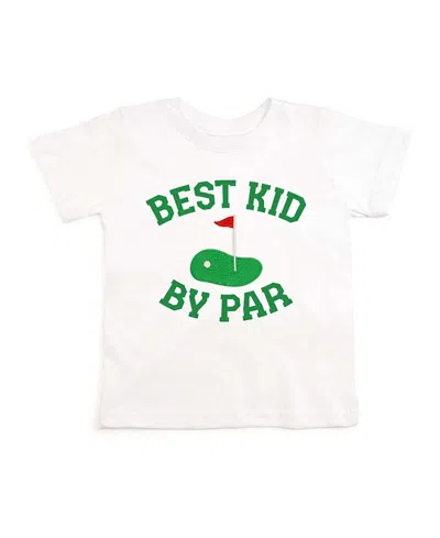 Sweet Wink Boys' Best Kid By Par Patch Short Sleeve T-shirt - Baby, Little Kid In Burgundy