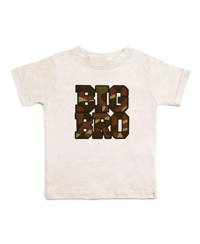 Sweet Wink Boys' Big Bro Camo Short Sleeve T-shirt - Little Kid, Big Kid In Neutral