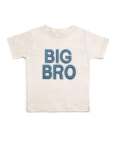 Sweet Wink Boys' Big Bro Embroidered Patch Short Sleeve T-shirt - Baby, Little Kid In Neutral