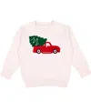 Sweet Wink Boys' Christmas Truck Patch Sweatshirt - Little Kid, Big Kid In Natural