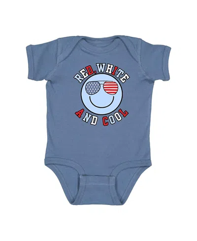 Sweet Wink Boys' Cool Patriotic Smiley Short Sleeve Bodysuit - Baby
