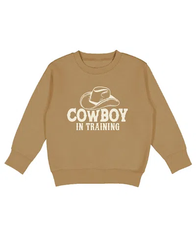 Sweet Wink Boys' Cowboy In Training Western Sweatshirt - Baby, Little Kid In Purple