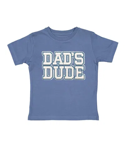 Sweet Wink Boys' Dad's Dude Patch Short Sleeve T-shirt - Little Kid, Big Kid In Blue
