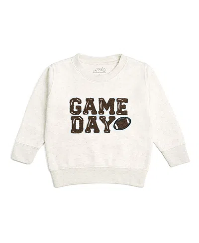 Sweet Wink Boys' Game Day Patch Sweatshirt - Little Kid, Big Kid In White