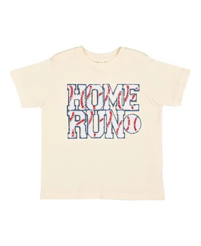 Sweet Wink Boys' Home Run Patch Short Sleeve T-shirt - Baby, Little Kid, Big Kid In Brown