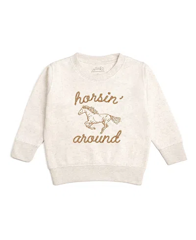 Sweet Wink Boys' Horsin' Around Western Sweatshirt - Baby, Little Kid In Pink