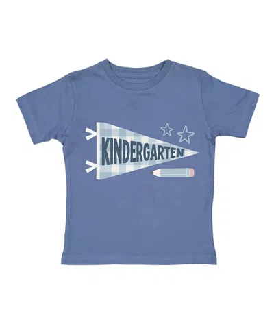 Sweet Wink Boys' Kindergarten Pennant Short Sleeve T-shirt - Little Kid In Blue
