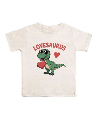 Sweet Wink Boys' Lovesaurus Valentine's Day Short Sleeve T-shirt - Baby, Little Kid In Neutral