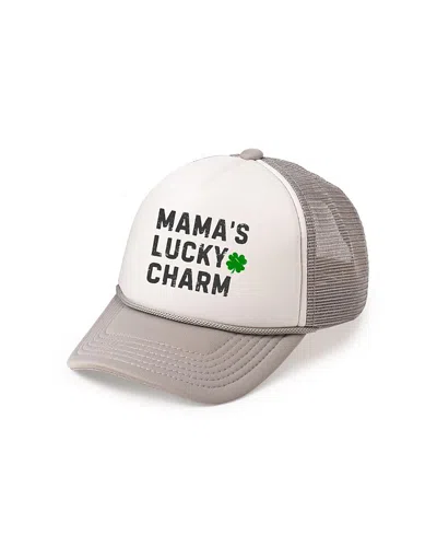 Sweet Wink Kids' Boys' Mama's Lucky Charm St. Patrick's Day Trucker Hat In Gray/white