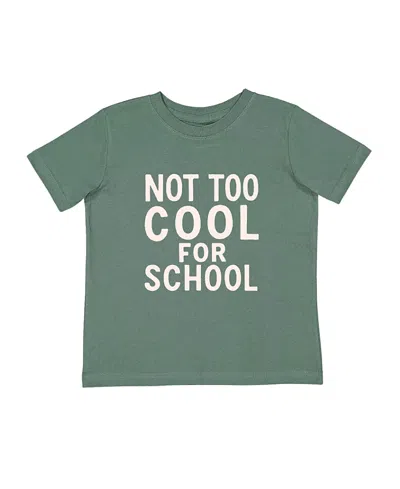 Sweet Wink Boys' Not Too Cool For School Short Sleeve T-shirt - Little Kid, Big Kid In Green
