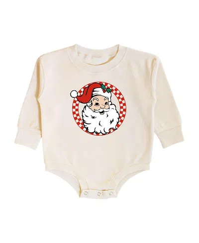 Sweet Wink Boys' Retro Santa Christmas Long Sleeve Romper - Baby In Neutral