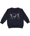 Sweet Wink Boys' Silly Skelly Glow In The Dark Sweatshirt - Little Kid, Big Kid In Black