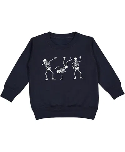 Sweet Wink Boys' Silly Skelly Glow In The Dark Sweatshirt - Little Kid, Big Kid In Black