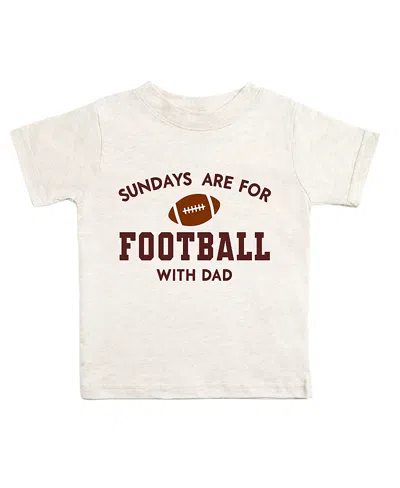Sweet Wink Boys' Sundays Are For Football Short Sleeve T-shirt - Baby, Little Kid In Neutral