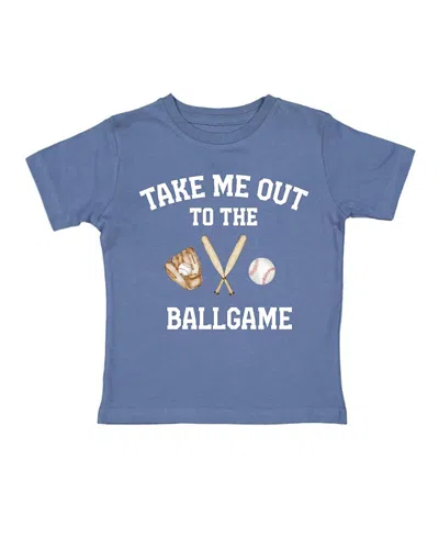 Sweet Wink Boys' Take Me Out To The Ballgame Short Sleeve T-shirt - Little Kid, Big Kid In Blue