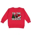 Sweet Wink Boys' Tis The Season Patch Christmas Sweatshirt - Little Kid, Big Kid In Red