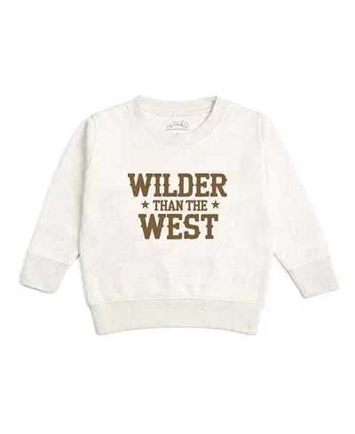 Sweet Wink Boys' Wilder Than The West Western Sweatshirt - Little Kid, Big Kid In White