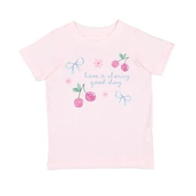 Sweet Wink Kids'  Cherry Good Day Short Sleeve T-shirt In Pink