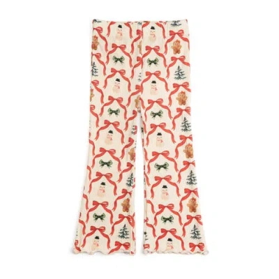 Sweet Wink Kids'  Christmas Cutie Flare Legging In Neutral