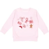Sweet Wink Christmas Fun Sweatshirt In Pink