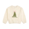 Sweet Wink Christmas Tree Knit Sweater In Brown
