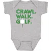 Sweet Wink Crawl, Walk, Golf Short Sleeve Bodysuit In Grey