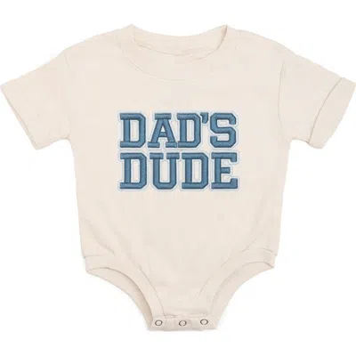 Sweet Wink Babies'  Dad's Dude Patch Short Sleeve Romper In Neutral