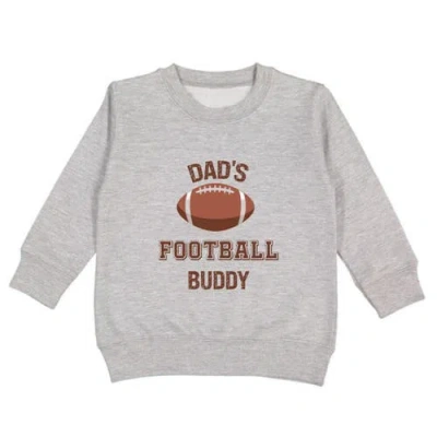 Sweet Wink Kids'  Dad's Football Buddy Sweatshirt In Gray