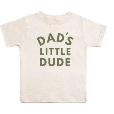 Sweet Wink Kids'  Dad's Little Dude Short Sleeve T-shirt In Neutral
