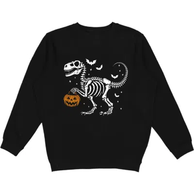 Sweet Wink Babies'  Dinosaur Skeleton Halloween Sweatshirt In Blue