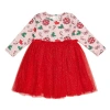 Sweet Wink Disco Christmas Long Sleeve Tutu Dress In Multicolor