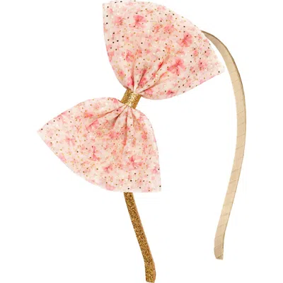 Sweet Wink Babies'  Ditsy Floral Tulle Bow Headband In Multicolor