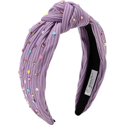 Sweet Wink Babies'  Easter Peeps Gemstone Headband In Lavender