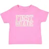 Sweet Wink First Grade Sequin Patch Short Sleeve T-shirt In Pink