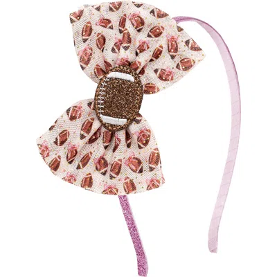 Sweet Wink Babies'  Football Cutie Tulle Bow Headband In White